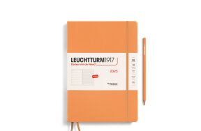 LEUCHTTURM WEEKLY PLANNER 2025 & NB B5 HC 12 MONTHS APRICOT 370641